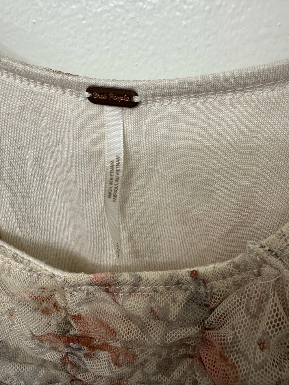 EUC Free People Lilia Top | Boho Romantic Long Sleeve Blouse